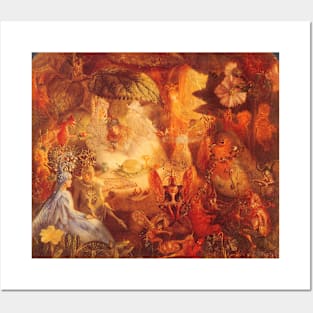 Vintage Fairy Tales, The Captive Robin by John Anster Fitzgerald Posters and Art